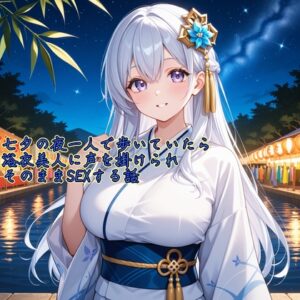 【5～10分でさっくり抜けるシリーズ】七夕の夜一人で歩いていたら浴衣美人に声を掛けられそのままSEXする話