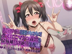 【底辺おマンコアイドル配信】ぱっこぱっこに～！ ゴミニコおマンコ晒し上げ・犬種付け屈辱イキ配信 矢●にこ 人生終了ボディ完全崩壊