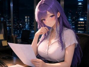 紫髪のOLゆかりちゃんの囁きボイス