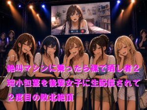 絶叫マシンに乗ったら裸で晒し者2 短小包茎を後輩女子に生配信されて2度目の敗北絶頂