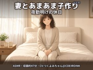 【本番あり・ラブラブ中出し】夜勤明けの妻(32歳・看護師)と、休日の午後にあまあま子作りえっち～おかえり、今日はずっとくっついてていい?～【合成音声】