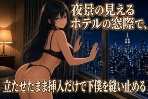夜景の窓で立ったままのクズ奴●調教